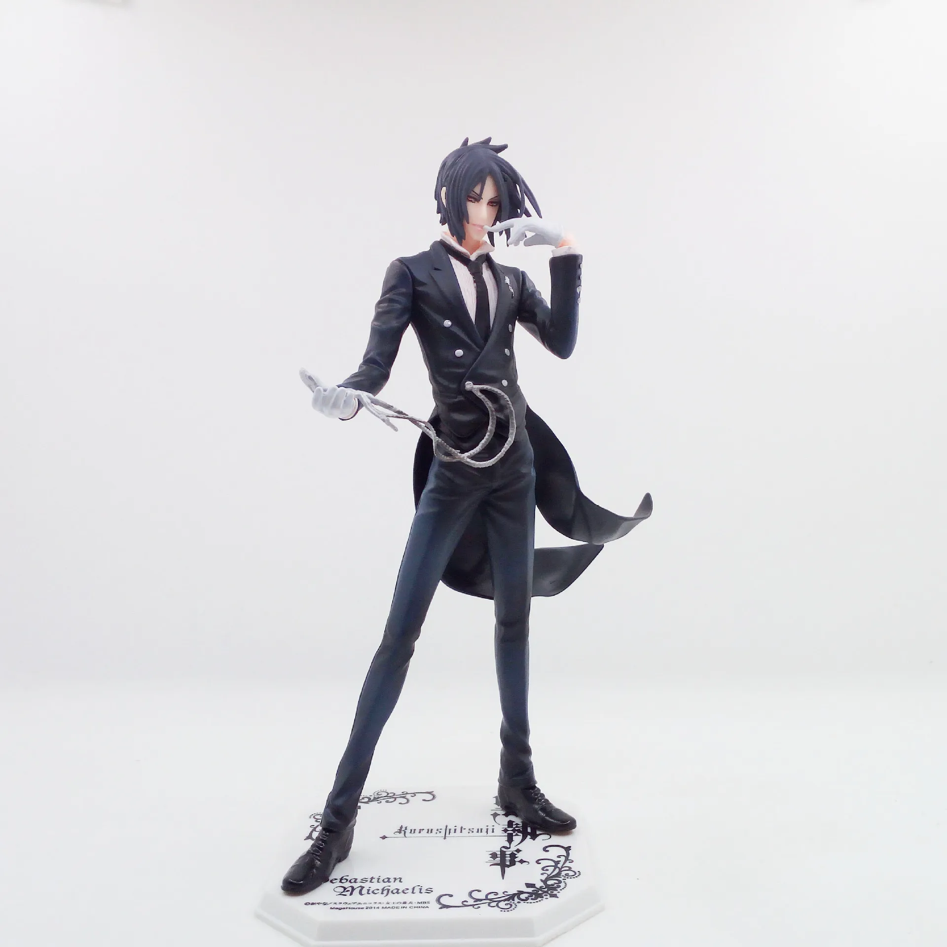 

23cm New Arrival Anime Black Butler Devil Kuroshitsuji Sebastian Michaelis Model PVC Collection Cool Master Action Figure Doll