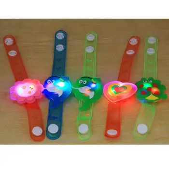 

Random Color Children's Cartoon Glowing Wristband Toy Cute Animal Monkey Panda Butterfly Artoon Shape Flash LED Children's Toy