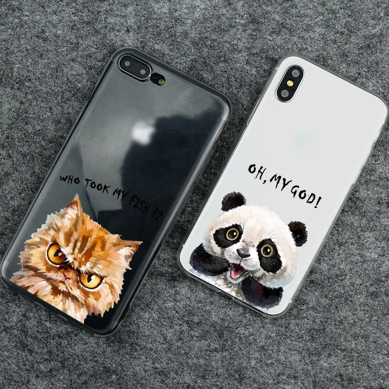 Мягкий чехол для телефона из ТПУ с мультяшными животными Alcatel U5/ A7/ 1X/ 3C/ 3V/ 3X/ 5/ 5V/