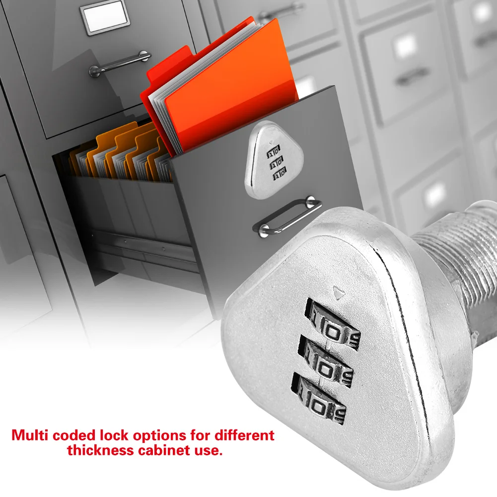 brand new Digit Code Combination Cam Cabinet Silver Zinc Alloy Convenient Password Security Coded Lock Security tools 2019
