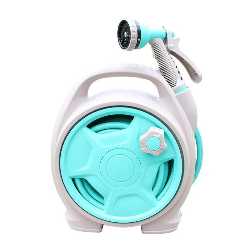 

Watering Hose Car Wash Water Gun High 6 Types Pressure Modes Cleaner Grab Home Gardening Watering Storage Rack Set 11.5M Pipe