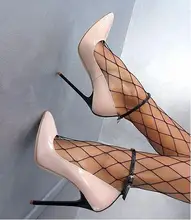 Super Stiletto Heels High Pumps Women Shoes Black Heels Pointed Toe Nude Patent Leather Wedding Shoes Bride Ankle Strap Shoes high heels quality designer shoes size 33 pumps ultra runway women scarpin suede 3 inch extreme super pointed toe ankle strap