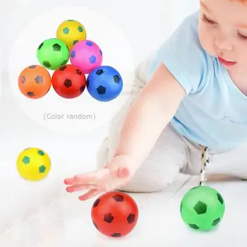 

Mini Inflatable Football Toy Kids Outdoor Sports Play Plastic Toys Children Exercise Ball for 3+year children random color