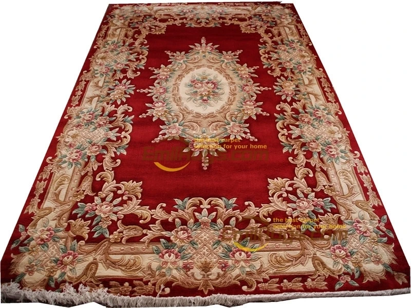 Шерстяной французский ковер из толстого плюша, сделанный на заказ 6,5" X 9,84" 6033 395 gc85savyg28