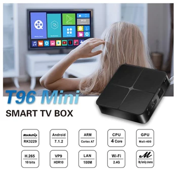 

T96 Mini BOX TV Smart Android 7.1 TV Box RK3229 Quad Core 4K TV BOX Set Top Box 8GB 16GB DLNA WiFi HD Media Player