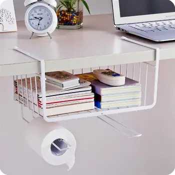 

1PC Under Cabinets Shelf Utility Functional Durable Hanging Under Cabinets Shelf for Rack Storage Wardrobe Cabinet