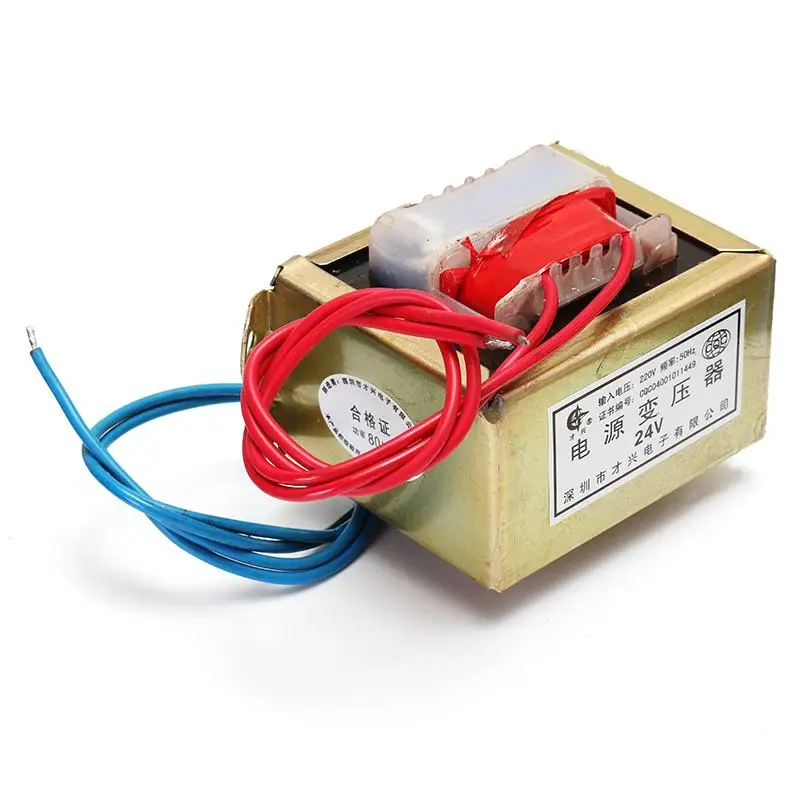

NEW 80W AC 220V To 24V Single Low Frequency E Type Isolation Small Power Transformer Module