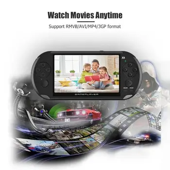 

X9 5 inch Handheld Game Console Game Player With shatter-proof Screen Built-in 3000 Classic Games for GBA