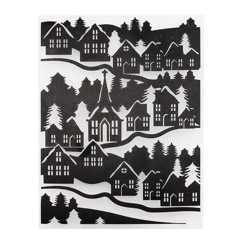 

Christmas Embossing Folders Template for Scrapbooking Paper Card New Year Greeting Card Craft Tool