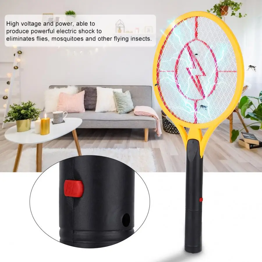 

Hign Quality Cordless Battery Power Electric Fly Mosquito Swatter Bug Zapper Racket Insects Killer Fashion Home Repellers