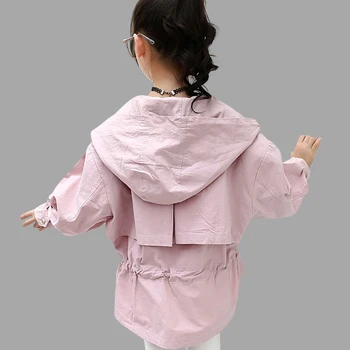 

Children's windbreaker girl jacket fake 2 pieces children's jacket casual jacket spring children's clothing 6 8 10 12 14 years
