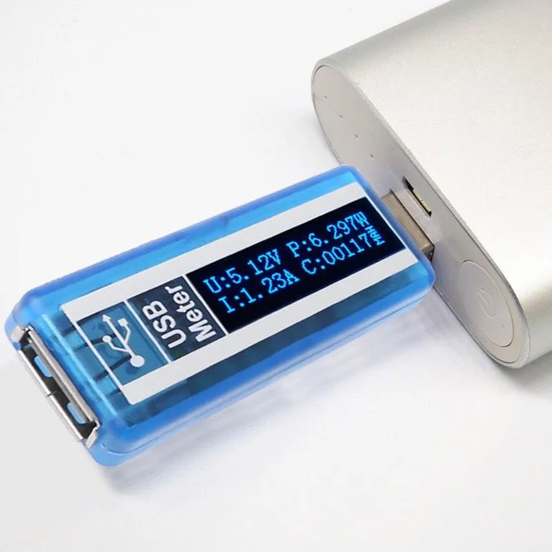 Usb Oled Tester Voltmeter Ammeter Power Capacity Meter Voltage Current Monitors Meter USB Current Voltmeter