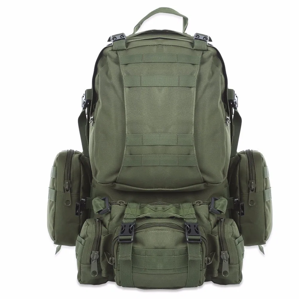 Quente ao ar Bolsa de Esportes à Prova Outlife Livre Mochila Molle Militar Tático Dwaterproof Água Acampamento Caminhadas Viagem 50l