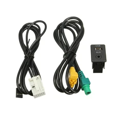 USB Aux In переключатель резьбой раструбного соединения для аудио провод Кабель-адаптер для BMW 3/5/серия Z/E87/E90/E91/E92/X5/X6/Z4/F13/F01/F02/ f03/F04HYB