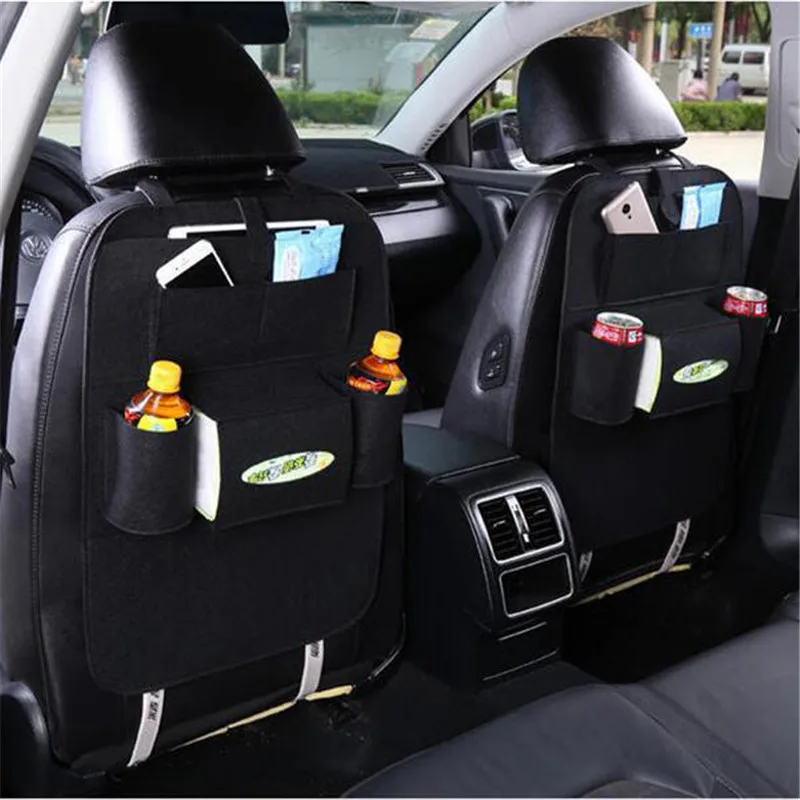 سيارة حقيبة التخزين العالمي المقعد الخلفي المنظم مربع ورأى يغطي المقعد الخلفي حامل متعددة جيوب الحاويات تستيفها الأواني التصميم