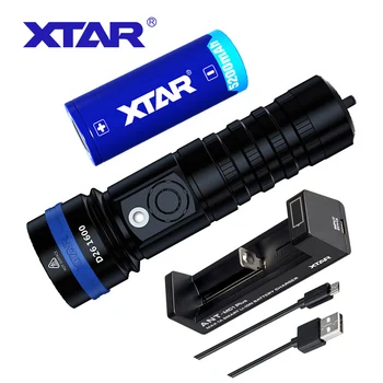 

New XTAR D26 diving flashlight CREE XHP35-HI D4 1600 lumen beam distance 432 meter