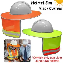 Летний солнцезащитный шлем голубой оранжевый Флуоресцентный светоотражающий шлем с солнцезащитным козырьком Рабочий Sombrero Широкий Колпачок шляпа для работника