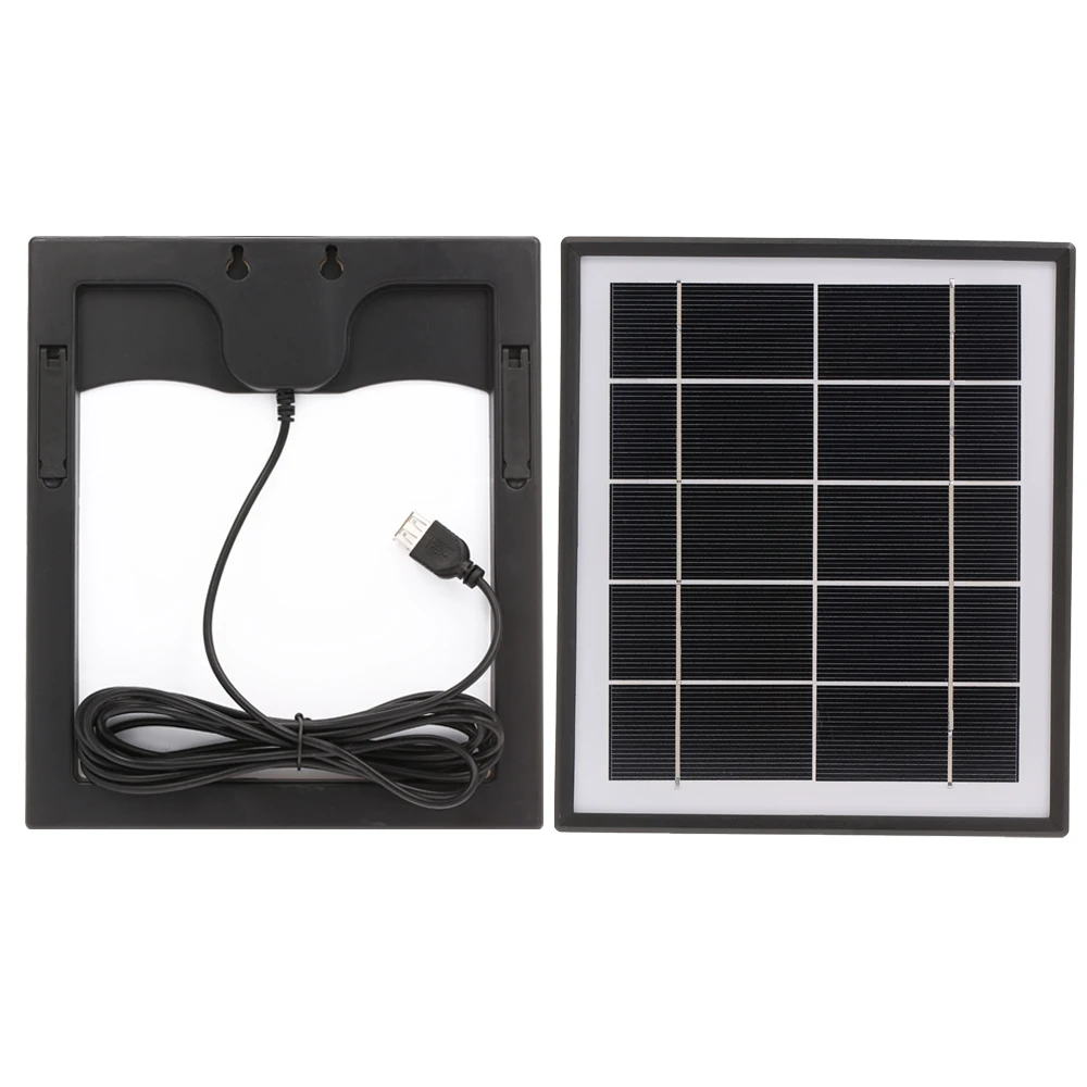 Портативное зарядное устройство на солнечной батарее 5 Вт с кабелем 3 м USB выход