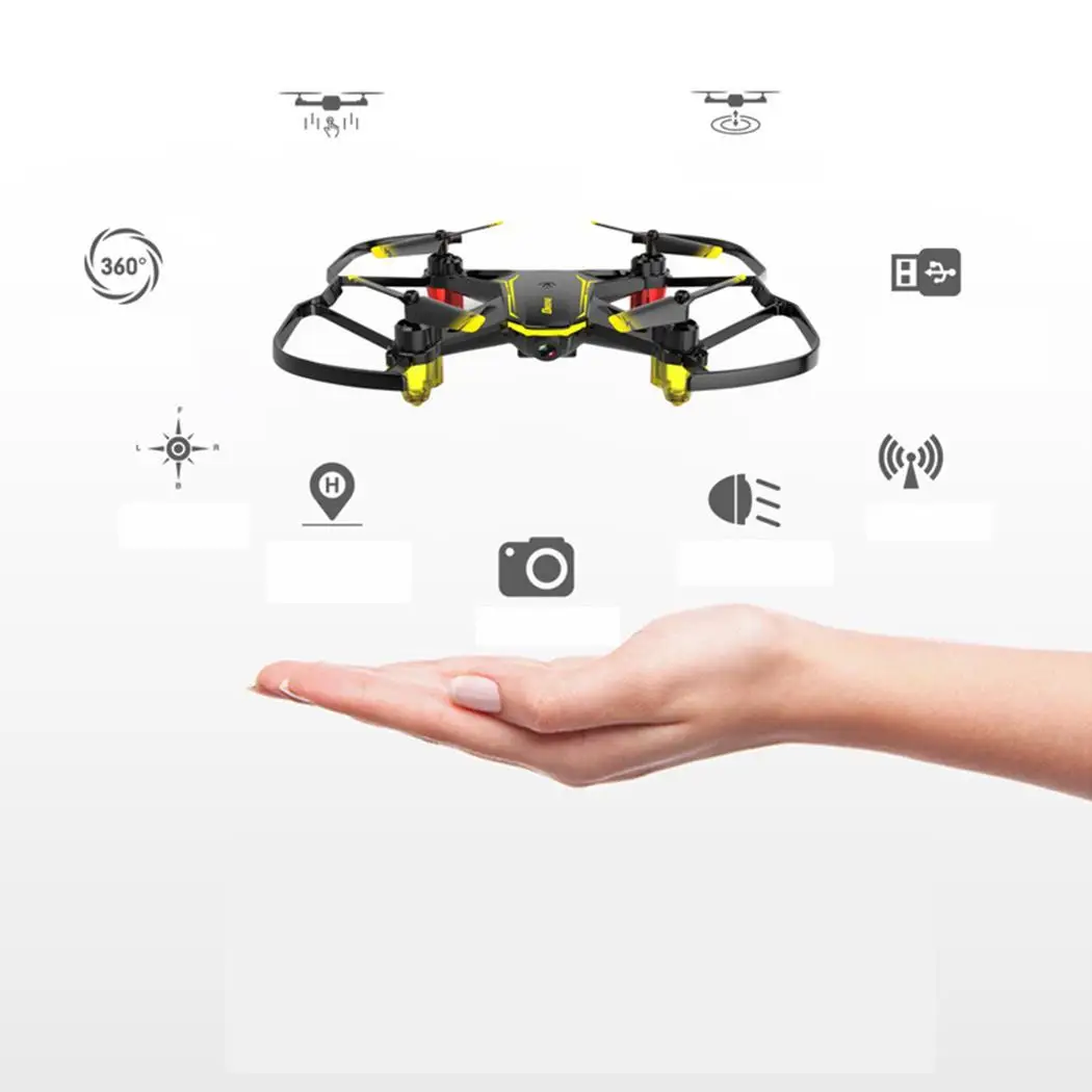 Новинка 2019 Мини Радиоуправляемый вертолет Дрон с камерой HD 1080P WIFI FPV RC