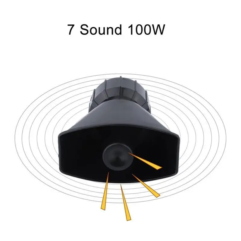 Мотоцикл Авто Автомобиль Грузовик 7 звук тон громкая сирена Предупреждение ющая сигнализация акустическая система усилитель гудок
