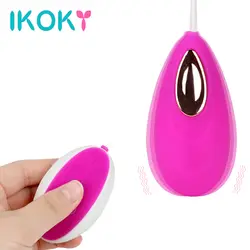 IKOKY 10 скоростной вибратор дистанционное управление G-spot Вибрация Яйцо Клитор стимуляция Секс-игрушки для женщин вагинальные шарики