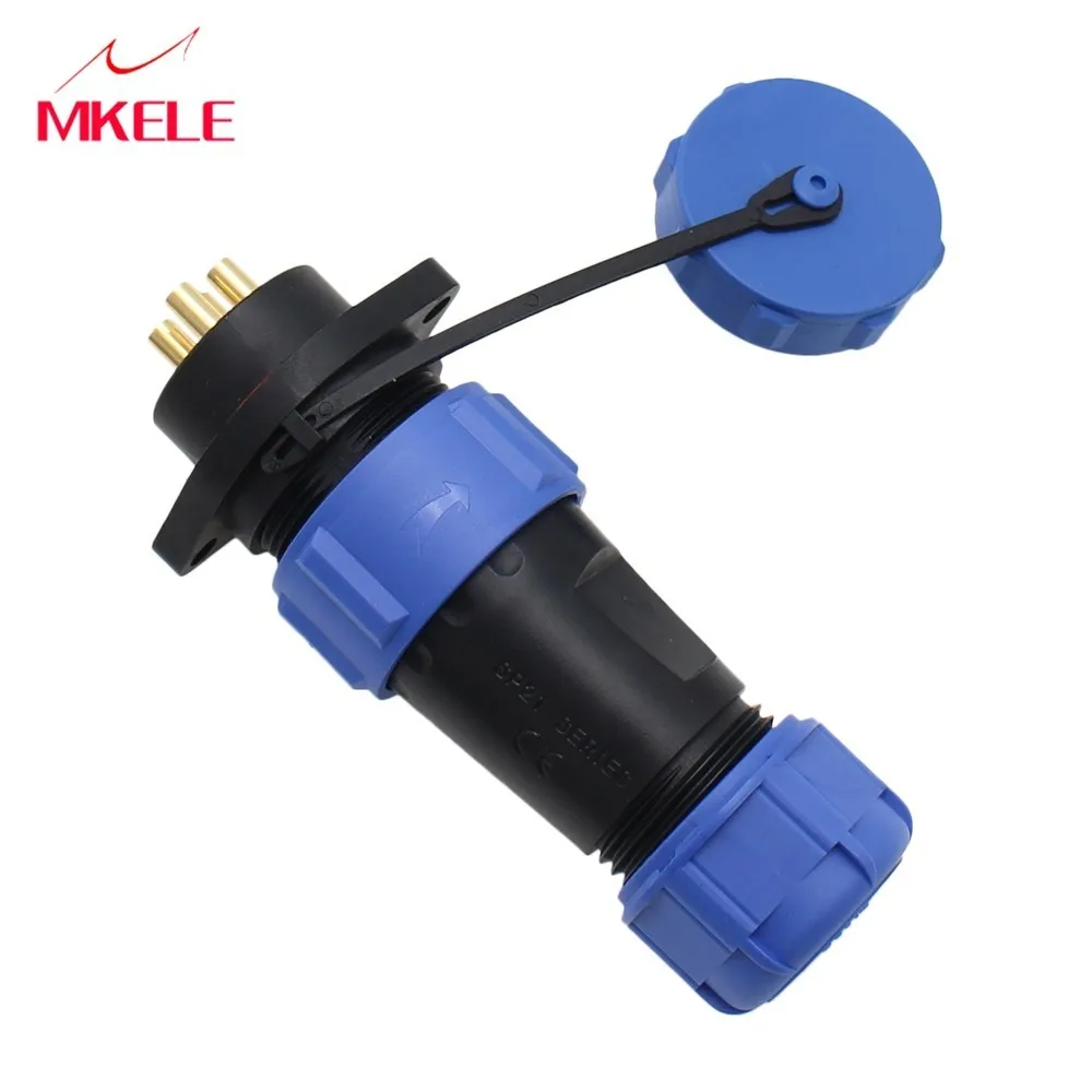 

SP21-4P Waterdichte Luchtvaart Connector IP68 Power Cable Connector Mannelijke Plug En Femal Socket Kabel Connector