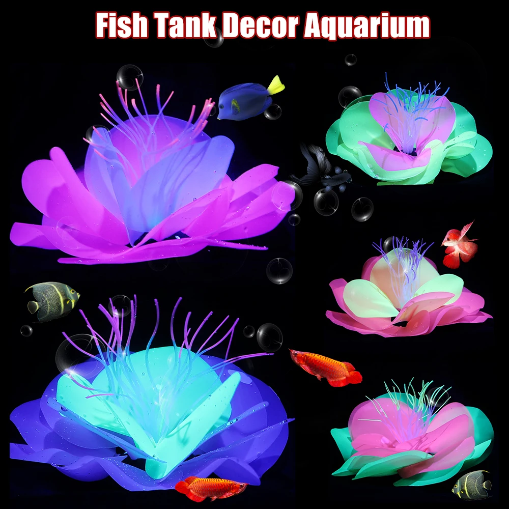 

new Aquarium coral aquarium fish tank decor Sea Anemone aquarium decoration Aquarium Ornament fish tank ornament