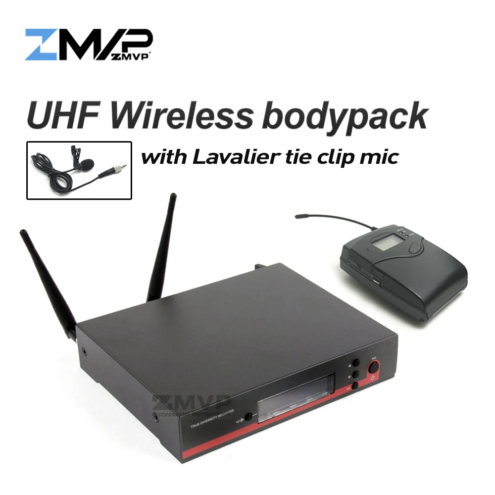 

Professional EW122G3 UHF Wireless Microphone Karaoke System with EW100G3 Cordless Bodypack Transmitter Lavalier Lapel Clip Mic