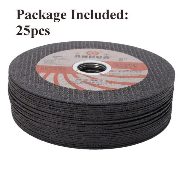 

25Pcs 125x1.2x22mm Cutting Disc Reinforced Thin Cut-off Wheels Grinding Wheel Angle Grinder Cutting Disc Blade Rotary Tool