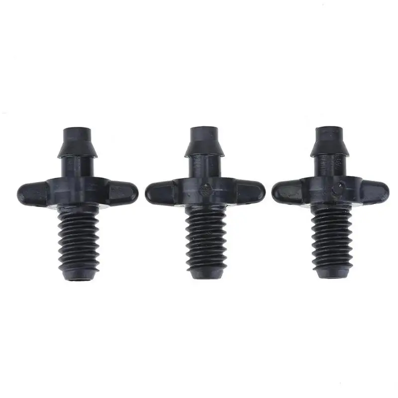 

50/100Pcs 6mm Male Thread Single Barbed 4/7mm PVC Hose Connector Home Garden Drip Irrigation Watering Fitting Connector