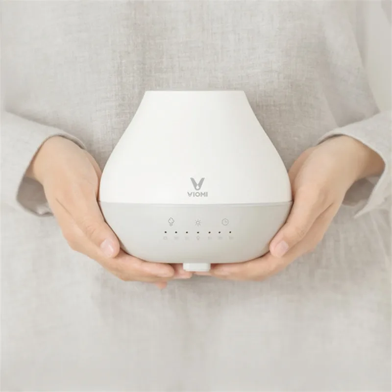 

A New Xiaomi Mijia Viomi Ultrasonic Diffuser Aromatic Hydro Carbon Oil Moisturizer Led Light Air Purifier Oil Diffuser