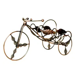 Винтаж трицикл украшения для винных шкафов Творческий хороший трехколесный велосипед обхват для вина Декор Хранение для дома, кухни, бара