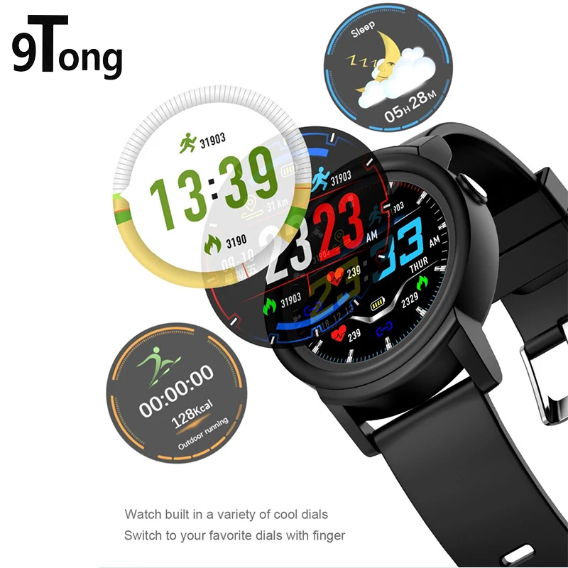 

Fashion Smart Watch Sport Waterproof Smartwatch Heart Rate Monitor Blood pressure Smart Watches Round for ios android for men