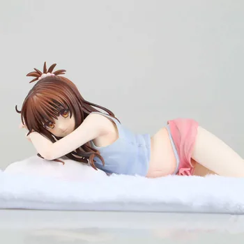 

22cm New Arrival Anime Action Figure TO LOVE Ru Darkness Yuki Mikan Lying Ver Model 1/7 Scale Castoff Sexy Girl Collection Doll