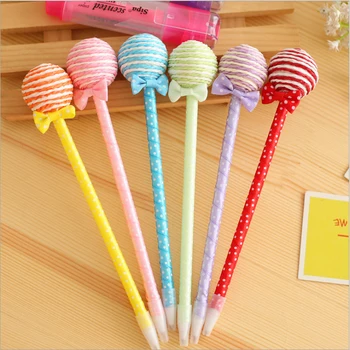 

6 pcs cute lollipop pen gift pen ballpoint pen