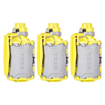 

3 Pcs T238 V2 Large Capacity Water Bullet Bomb Toy With Time-Delayed Function For Gel Ball BBs Airsoft Wargame -Grey+Yellow