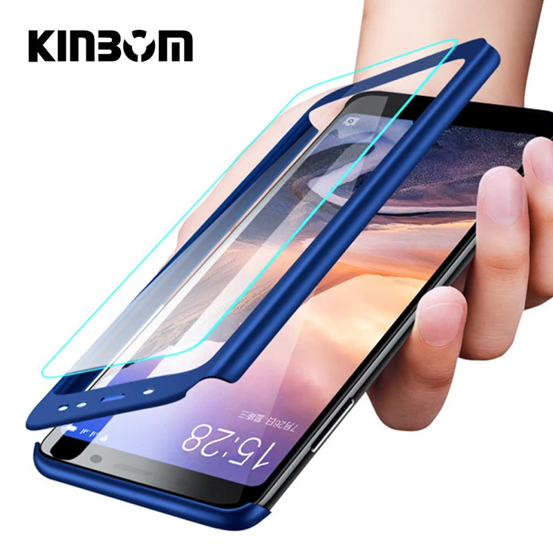 KINBOM 360 Full Protection Case For Xiaomi Redmi 6 5 5a 6plus 4 5plus 4X Note 6pro Note7 Phone Cover |