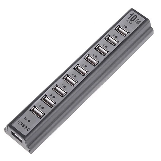 Высокоскоростной USB 2 0 концентратор 10 портов (черный) | Компьютеры и офис
