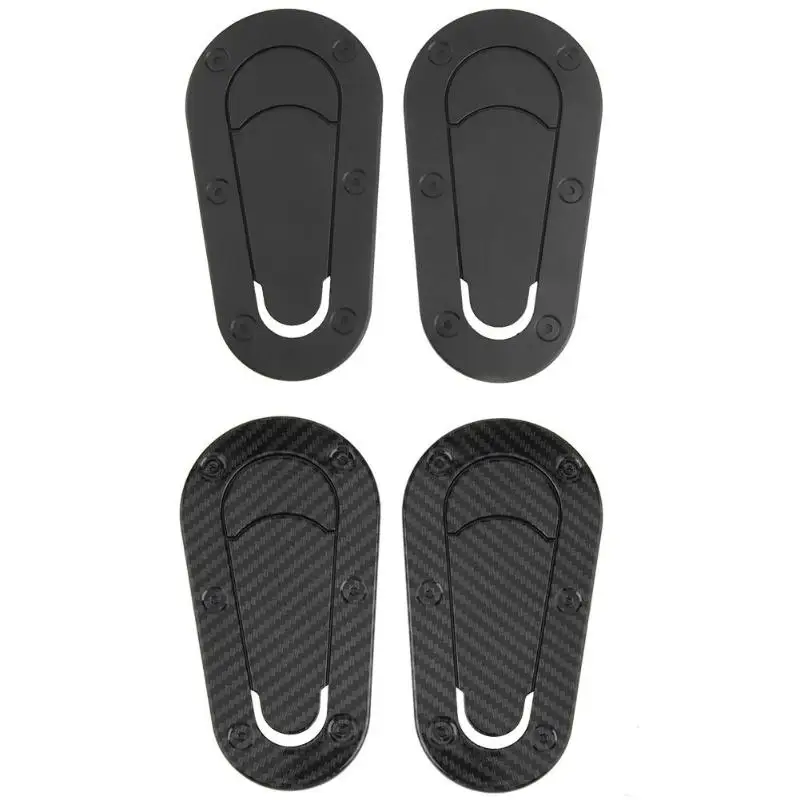 

Universal Racing Car Styling Bonnet Decorative Lock Hood Decal Stickers ABS black / carbon fiber color durable engine cover lock
