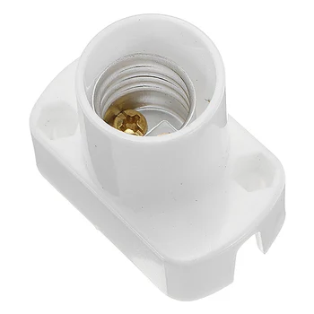 

CLAITE E14 Light Lamp Holder Socket White Rectangle Lamp Holder For LED Light Bulb AC250V Lampholder
