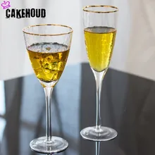 CAKEHOUD family ручная выдувная стеклянная посуда и Кубок для шампанского водки классический хрустальный бокал для вина без свинца высокое качество Хрустальное стекло