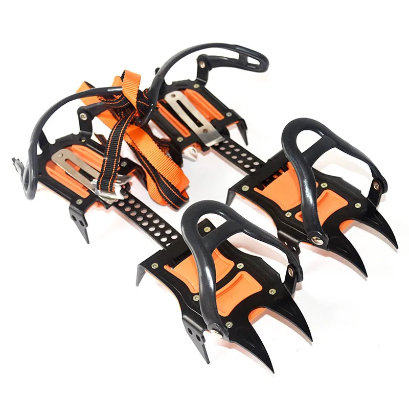 

10t climbing ice claws with snowboard steel claws High altitude mountaineering walking non-slip climbing crampons Free Shipping