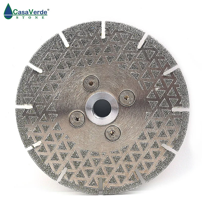 

DC-ESBF02 diamond 4.5 inch 115mm electroplated saw blade with arbor M14 for cutting marble and Engineered stone