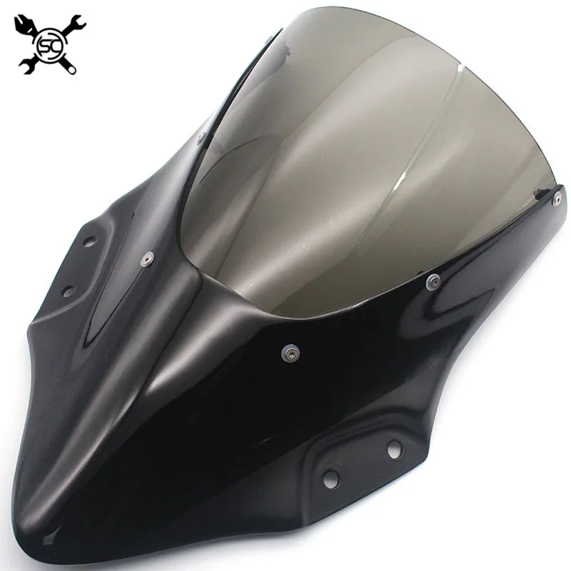 Мотоцикл ветровое стекло козырек подходит для Kawasaki NINJA250 NINJA400 NINJA 250 400 18 19 двойной пузырь