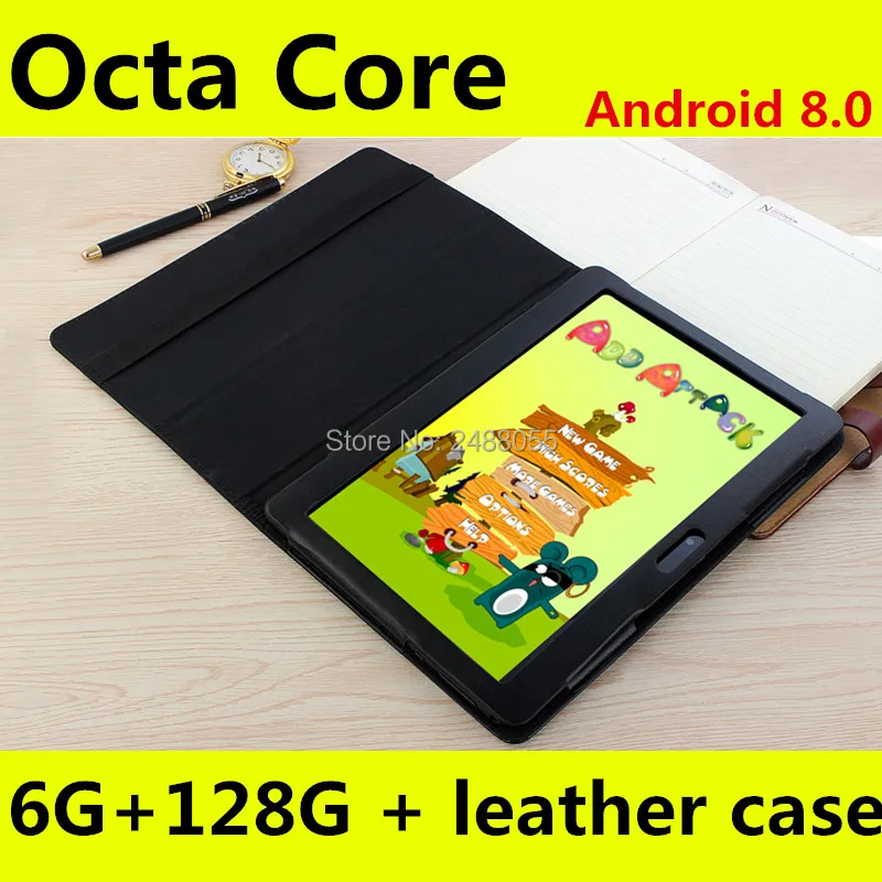 

4G Phone Call Tablets Android 8.0 OctaCore 6G+128G Tablet Pc Built-in 3G 4G LTEDual SIM Card laptop WiFi GPS Bluetooth FM tablet