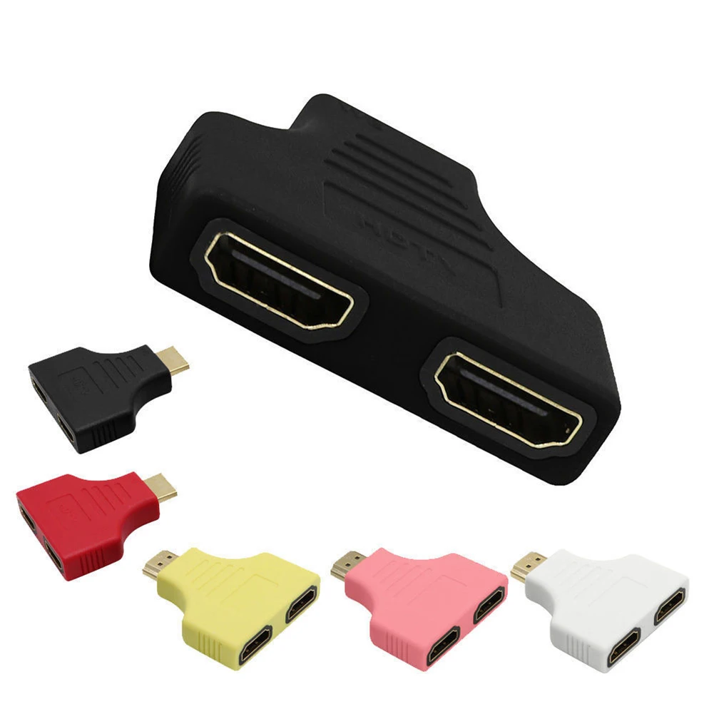 Новое поступление 1080P HDMI папа 2 Женский Порт 1 в разветвитель кабель адаптер