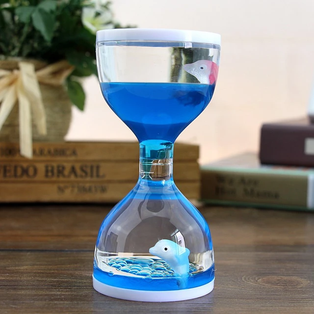 1PCS Sensory Play Timers Hour Glass Timer Kids Liquid Timers