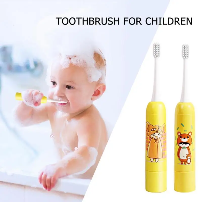 

Children Toothbrush Cartoon Pattern Double-sided Tooth Brush Teeth Brush For Kids Waterproof Whitening Oral