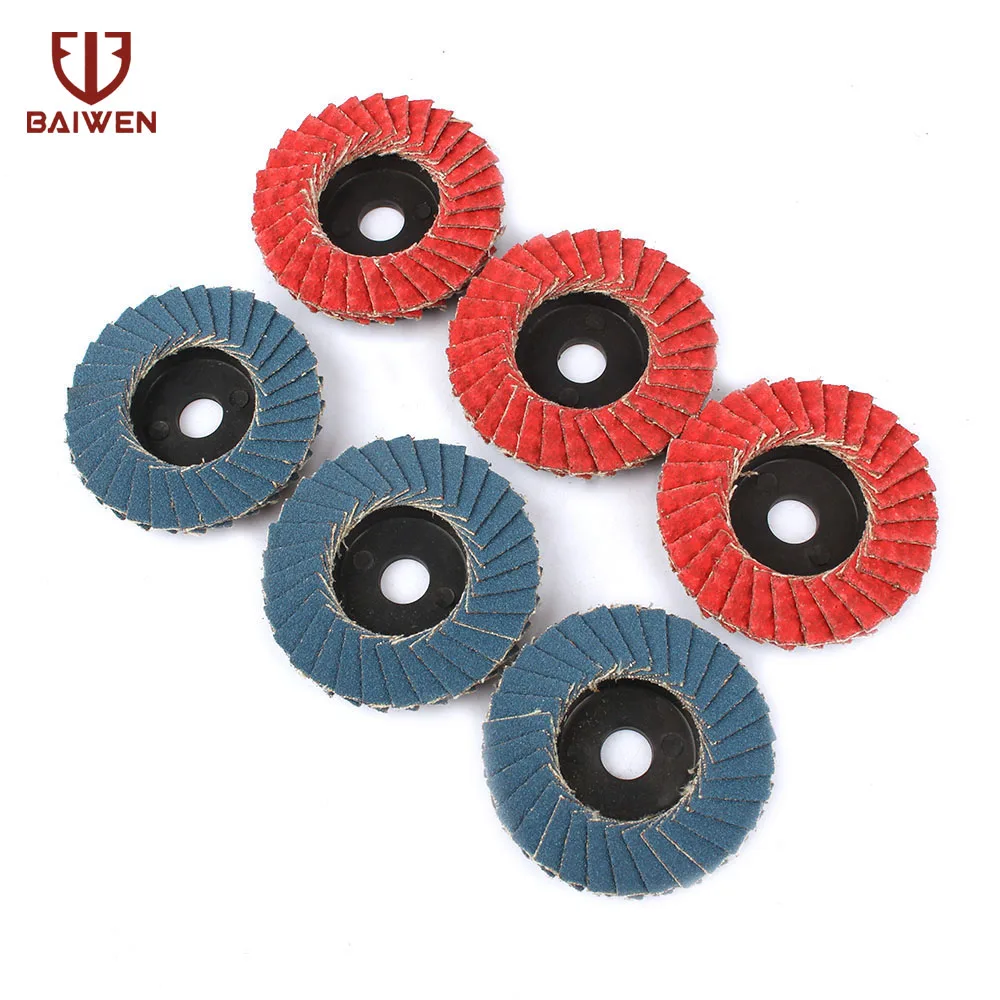 

6Pcs 2" Flap Disc 60 320 Grit Grinding Wheel For Angle Grinder Abrasive Tool