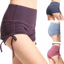 Спортивные шорты в стиле хип сексуальные женские для фитнеса летняя одежда тренажерный зал шорты для йоги для женщин эластичные короткие Шорты с высокой талией